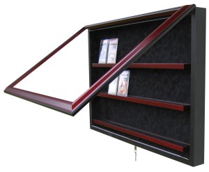 graded card display case suede interior