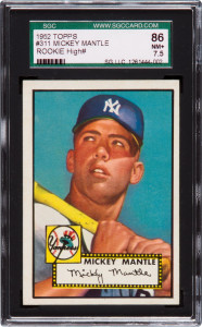 Willie Mays 1952 Topps graded card