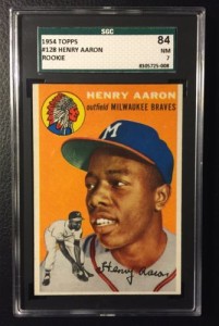 Hank aaron rookie card SGC